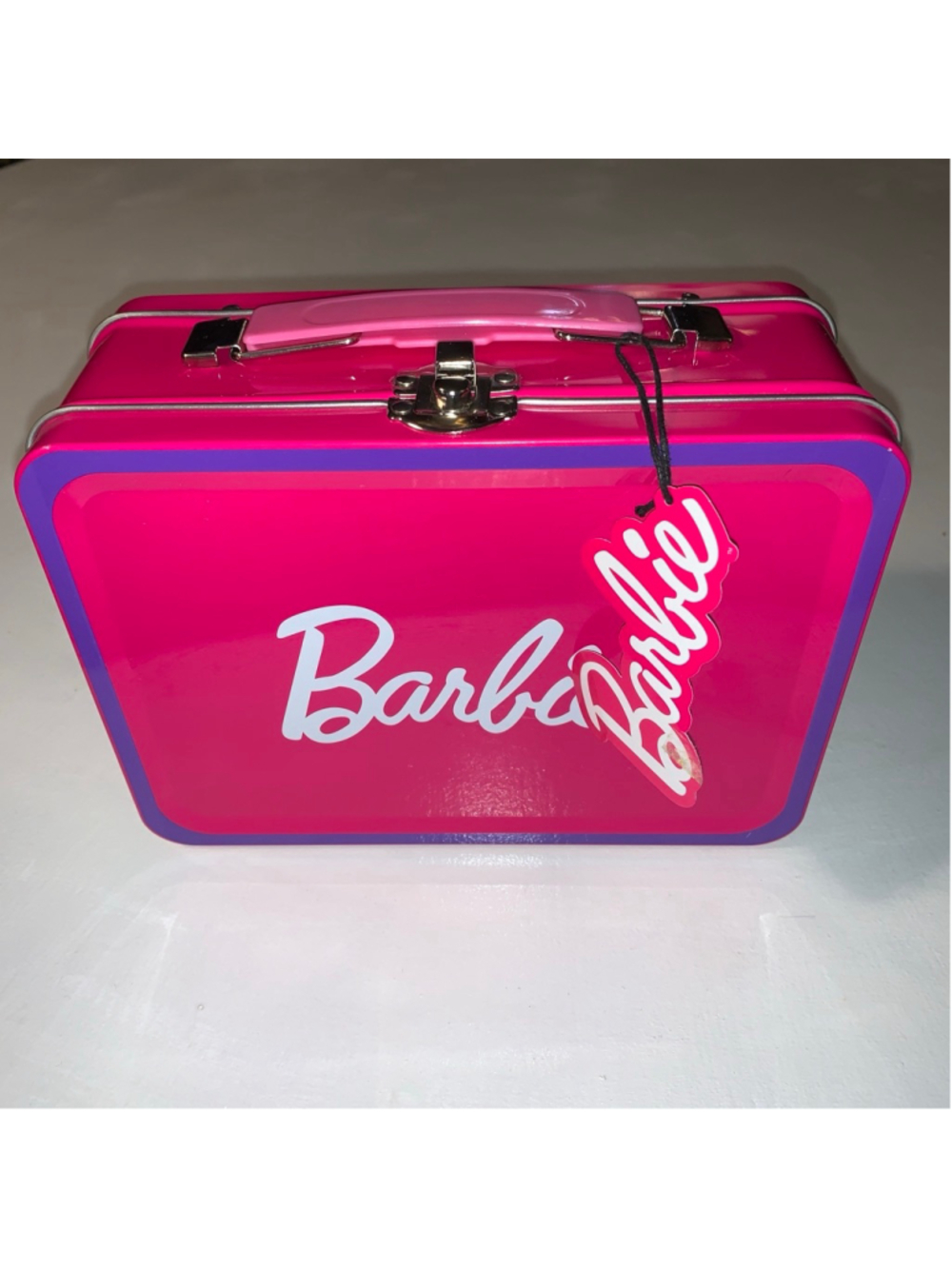 Barbie Pink & Purple Cookie Tin Gift Set One Size